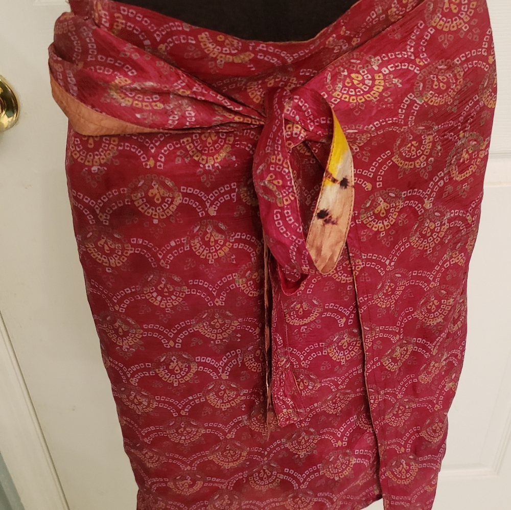 Tye Dyed Reversable Wrap Skirt